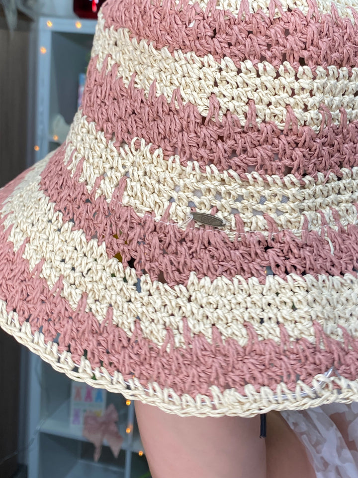 Gorro Mauve y Beige Ralla Bucket Hat (#143)