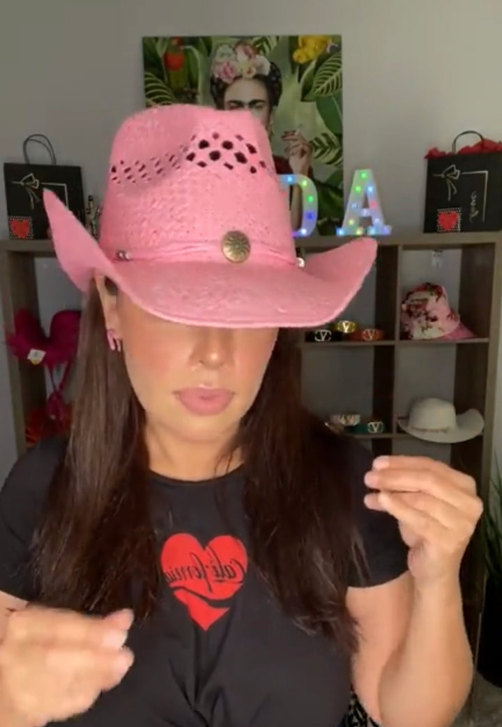 Sombrero Rosa Barbie Karolana RBD Western (#301)